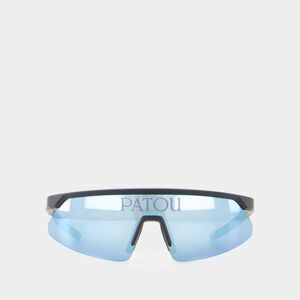 PATOU Sporty Shield Sunglasses Men BLUE